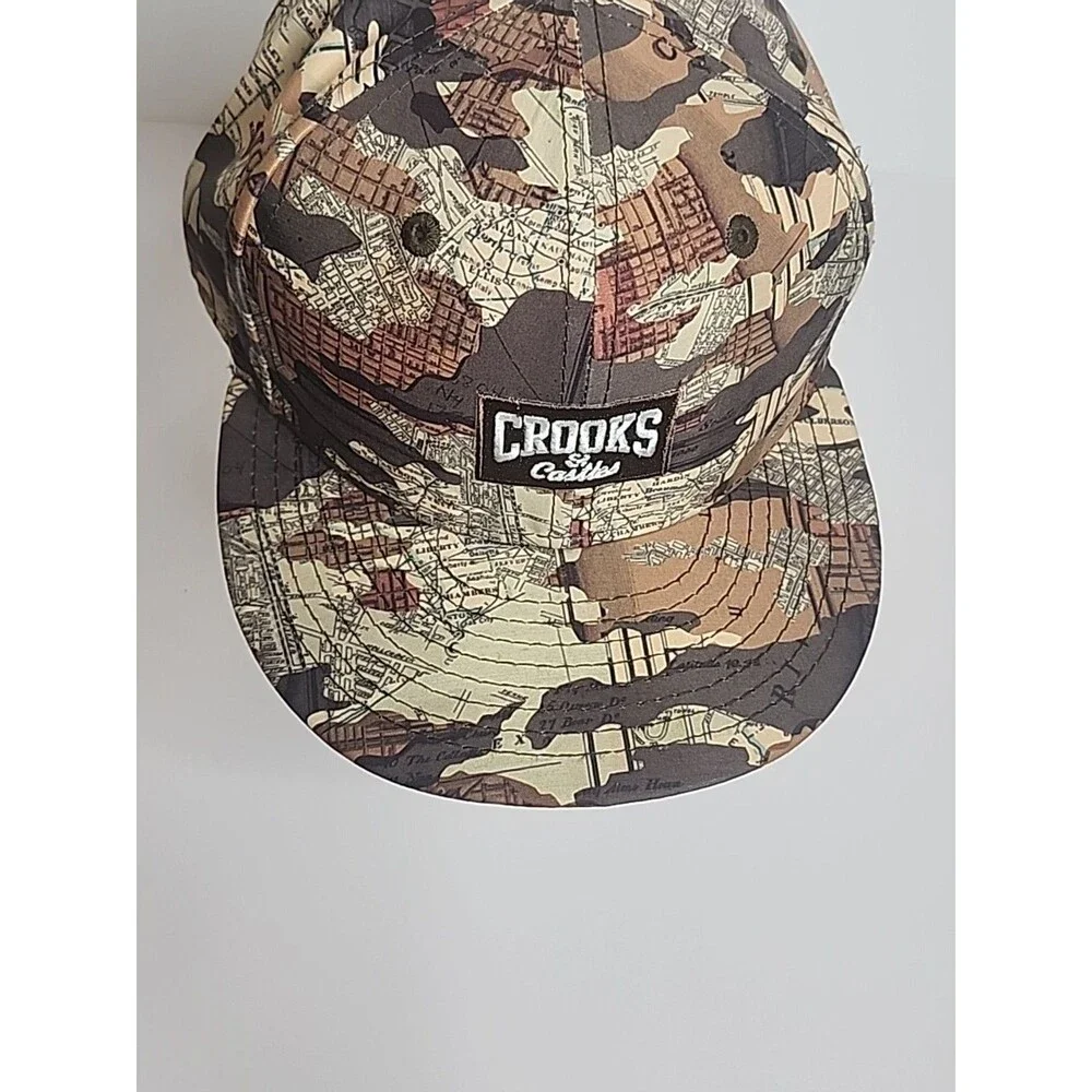 Crooks & Castles 59Fifty New Era Hat Fitted Cap Camouflage USA Brown Tans New
